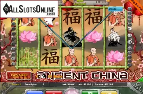 Win screen. Ancient China (Portomaso) from Portomaso Gaming