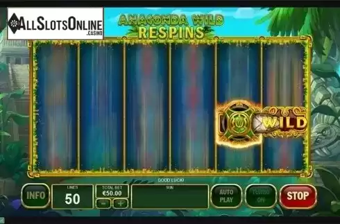 Respins screen 1. Anaconda Wild from Playtech