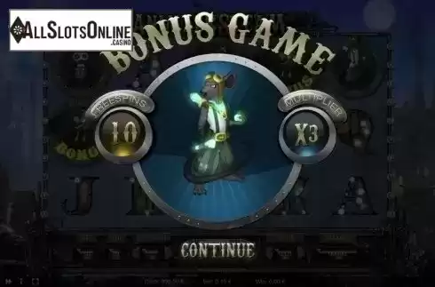Bonus Game screen. Animals Steam from Thunderspin
