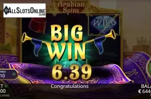 Big Win. Arabian Spins from Booming Games