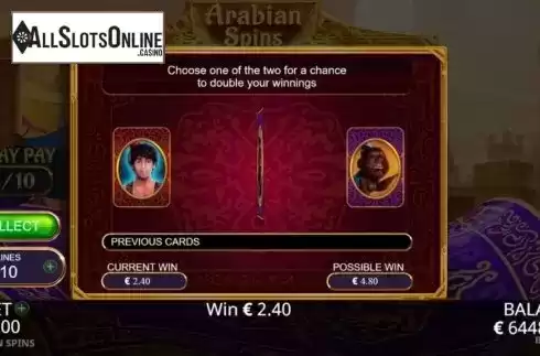 Gamble. Arabian Spins from Booming Games