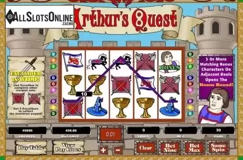 Win Screen. Arthur's Quest from Amaya