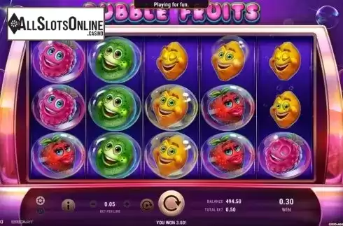 Win Screen 3. Bubble Fruits from GameArt