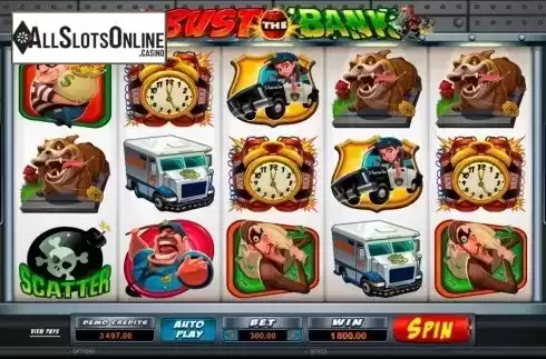 Screen8. Bust The Bank from Microgaming