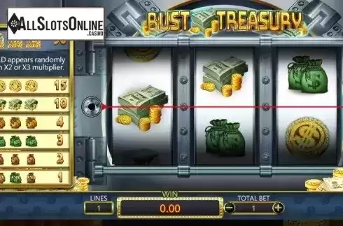Start screen 2. Bust Treasury from Dragoon Soft