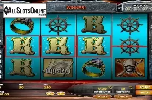 Win Screen. Burning Ocean from IGT