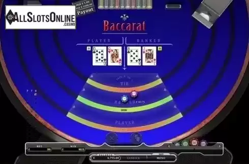 Game Screen. Baccarat (Oryx) from Oryx