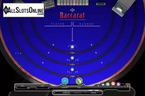Game Screen. Baccarat (Oryx) from Oryx