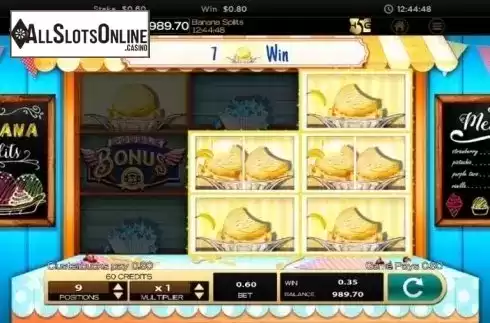 Win Screen 4. Banana Splits from High 5 Games