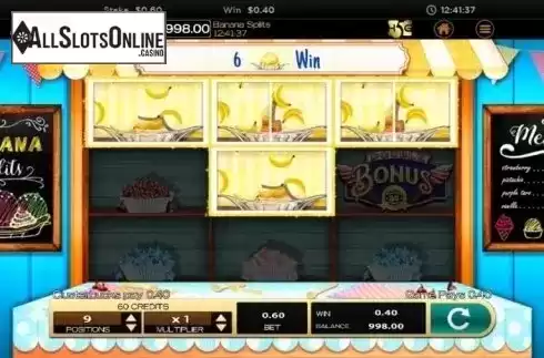 Win Screen 1. Banana Splits from High 5 Games
