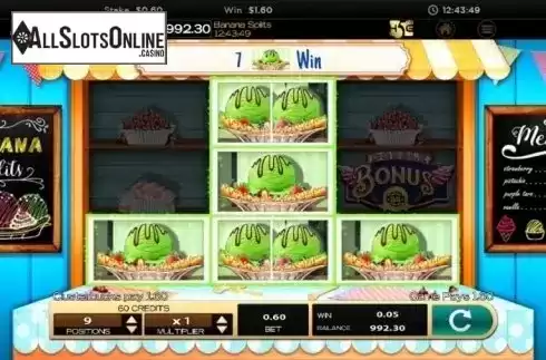 Win Screen 3. Banana Splits from High 5 Games