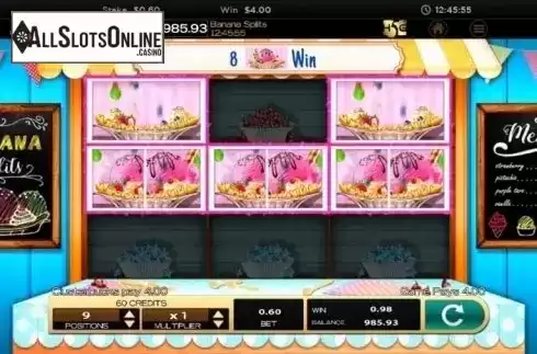 Win Screen 5. Banana Splits from High 5 Games