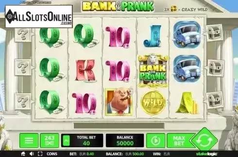 Screen 2. Bank or Prank from StakeLogic