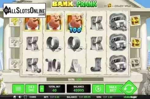 Screen 3. Bank or Prank from StakeLogic
