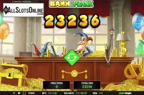 Screen 7. Bank or Prank from StakeLogic