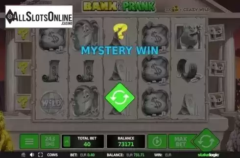 Screen 8. Bank or Prank from StakeLogic