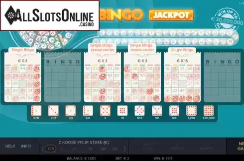 Win screen 1. Bingo Jackpot from Gluck Games