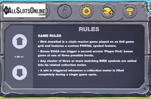 Game Rules 1. Bird Jewelled from Probability Jones