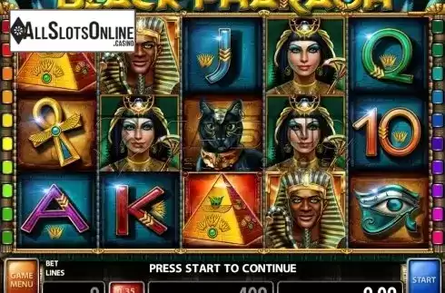 Reel screen. Black Pharaoh from Casino Technology