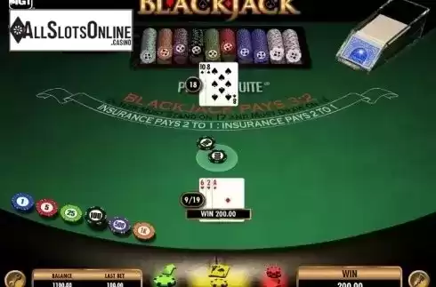 Win Screen. Blackjack (IGT) from IGT