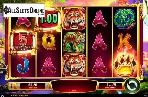 Free Spins 2. Blazing Tiger from Ruby Play