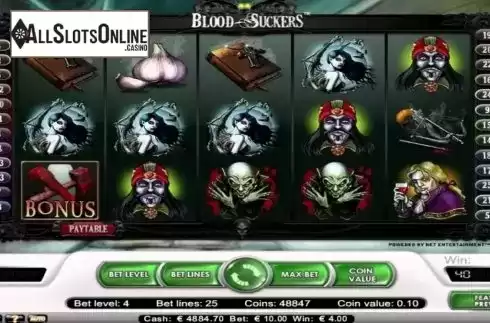 Screen3. Blood Suckers from NetEnt