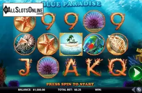 Reel Screen. Blue Paradise from GamesLab