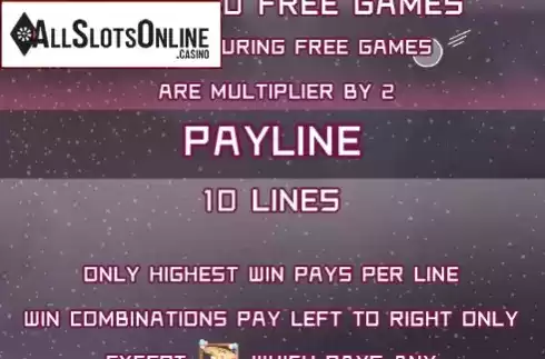 Paytable. Candy Planet from AllWaySpin