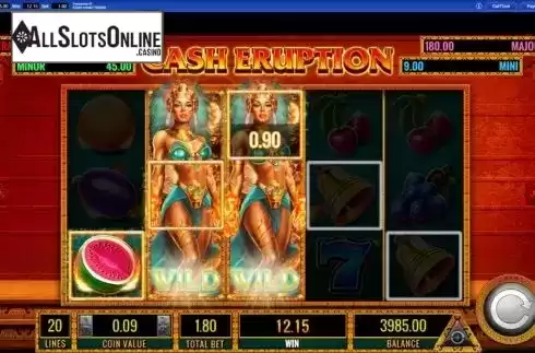 Win screen 3. Cash Eruption from IGT