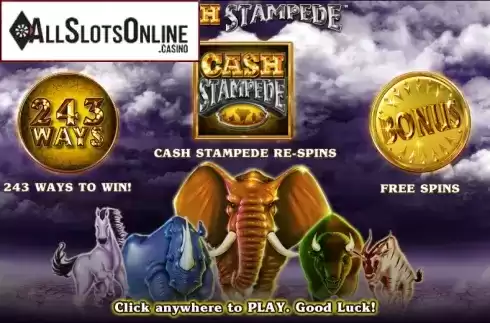 Game features. Cash Stampede from NextGen