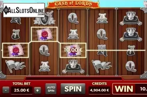 Win Screen. Cash of Lords from GAMING1