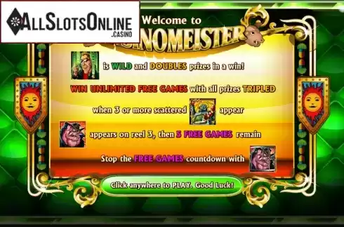 Game features. Casinomeister from NextGen