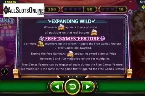 Features. Casino Tycoon from Dream Tech