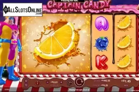 Game workflow screen 2. Captain Candy from GameArt