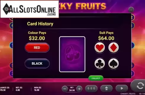 Gamble Feature. Cheeky Fruits from Gluck Games