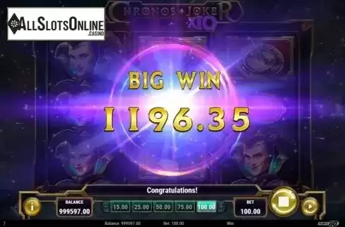 Big Win. Chronos Joker from Play'n Go