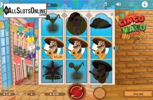 Win screen. Cinco de Mayo (Booming Games) from Booming Games