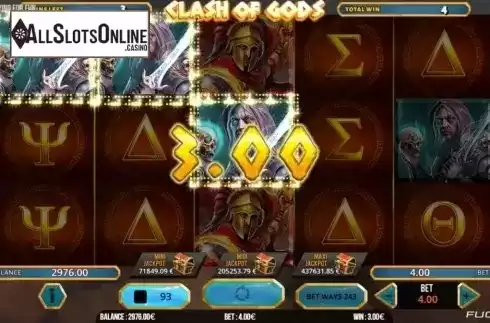 Free Spins 3. Clash of Gods from Fugaso