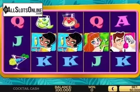 Reels screen. Cocktail Cash from High 5 Games