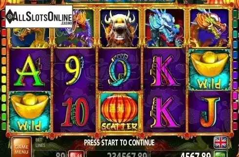 Screen2. Color Dragons from Casino Technology