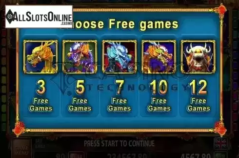 Screen4. Color Dragons from Casino Technology
