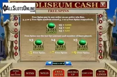 Features 1. Coliseum Cash from Slot Factory