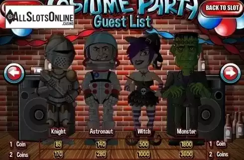 Screen3. Costume Party from Rival Gaming