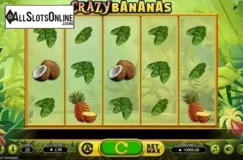 Reel Screen. Crazy Bananas from Booming Games
