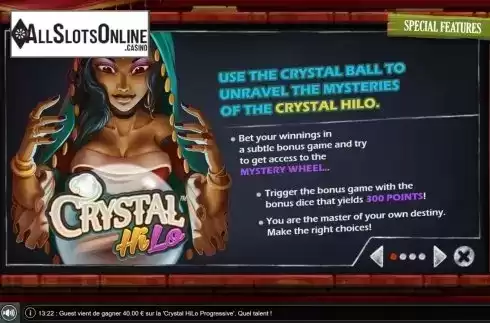 Info. Crystal Hi Lo from GAMING1