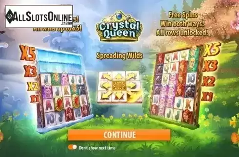 Game features. Crystal Queen from Quickspin