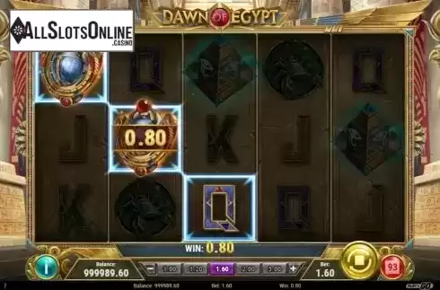 Win Screen 1. Dawn of Egypt from Play'n Go