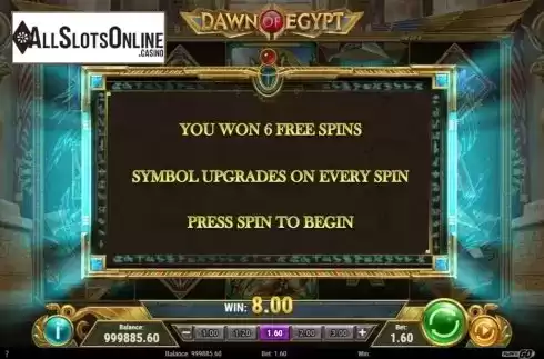 Free Spins 1. Dawn of Egypt from Play'n Go