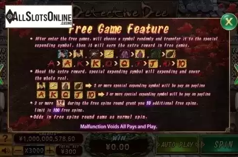 Free Spins. Detective Dee (CQ9Gaming) from CQ9Gaming