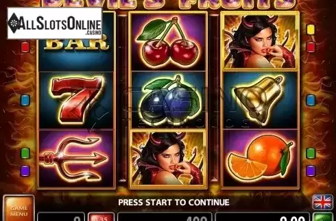Screen2. Devil's Fruits (Casino Technology) from Casino Technology